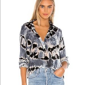 Young, Fabulous, and Broke velvet-like button up REVOLVE